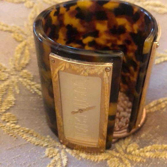 Roberto Cavalli Jewelry - Roberto Cavalli Tortoise Shell Watch Cuff